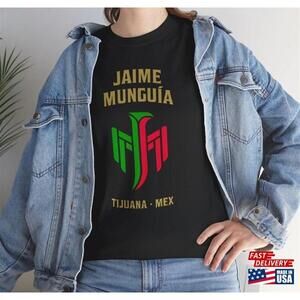 New Jaime Munguia Tijuana Mexico Tee Black Tshirt